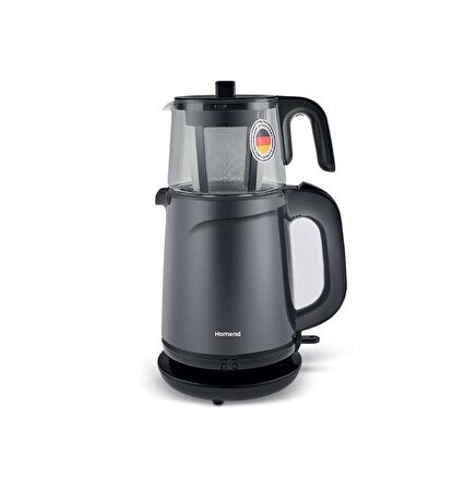 Homend 1743H 1800 W Çay Makinesi Gri - Siyah 