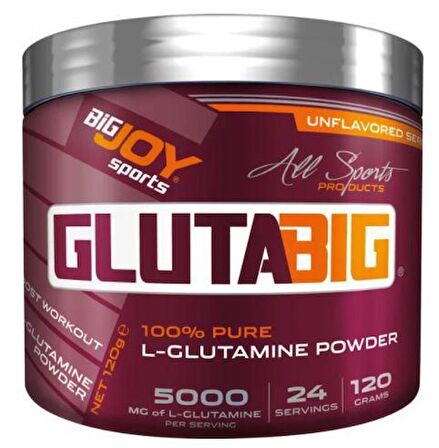 BigJoy Glutabig Glutamine Powder/120gr/ Aromasız