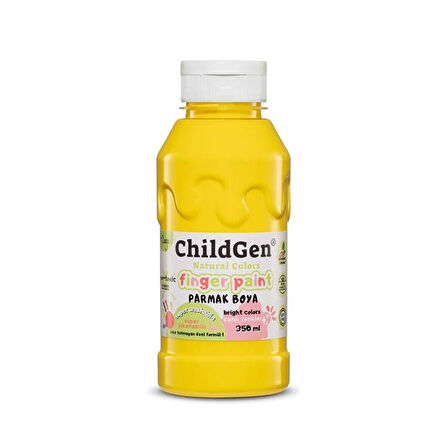 ChildGen Play Dough Süper Yıkanabilir Parmak Boya 350 ml Sarı