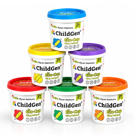 Childgen Oyun Hamuru Ecocup 6'Li Set 67615