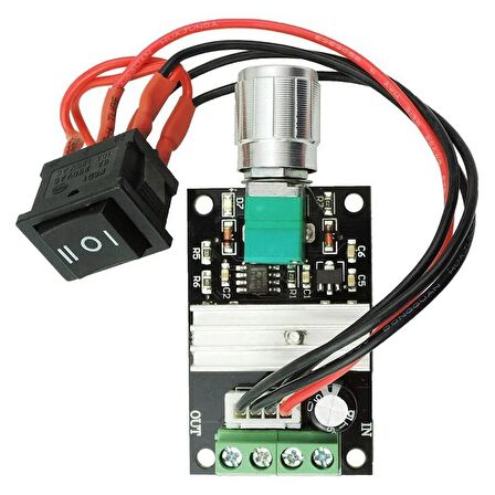 6V 12V 24V 3A 80W Ayarlanabilir Çift Yönlü PWM Motor Hız Kontrol Modülü