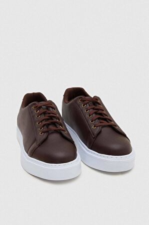 Twn Kahverengi Kalın Beyaz Tabanlı Sneaker Ayakkabi 0EC09ORT0378 0EC09ORT0378
