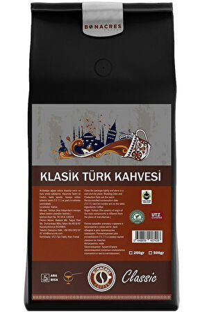 Orta Kavrulmuş Klasik Türk Kahvesi 250gr