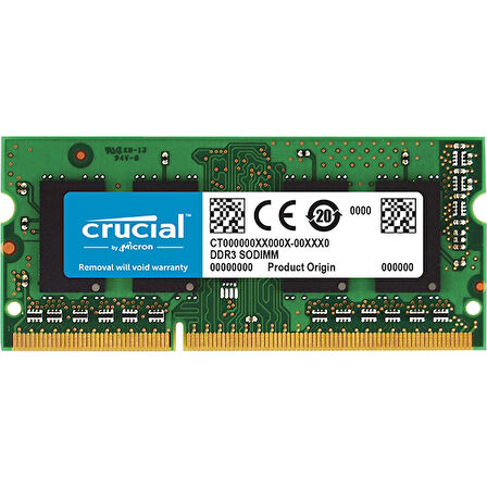 Crucial CT102464BF160B 8 GB DDR3L 1600Mhz CL11 Notebook Bellek