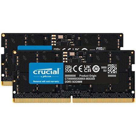 Crucial NTB 32GB (2x16GB) 4800MHz DDR5 CT2K16G48C40S5