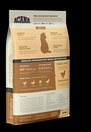 Acana Homestead Harvest Tavuk Ördek ve Hindili Yetişkin Kedi Maması 1,8kg + (Gimcat Malt Extra 100 g)