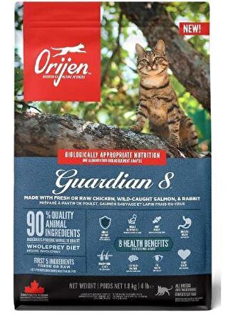 Orijen Guardian 8 Tahılsız Yetişkin Kedi Maması 1.8 Kg