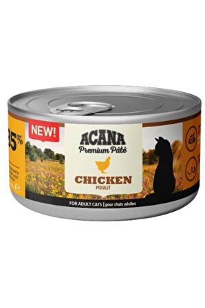 Acana Premium Pate (Ezme) Tavuk Etli Kedi Konservesi 85 Gr