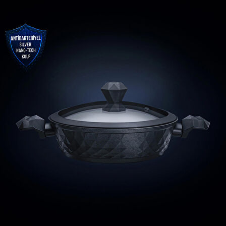 Karaca Biodiamond Antibakteriyel Indüksiyon Tabanlı Kulp Karnıyarık Tenceresi 30 Cm 4,5 Lt