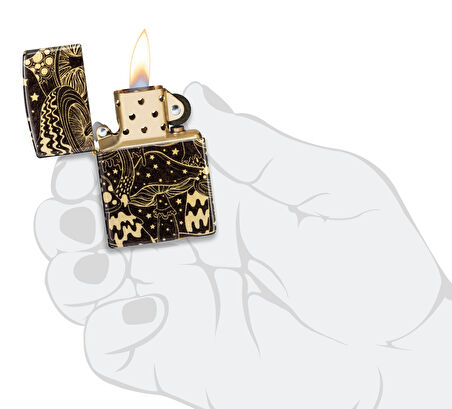 Zippo Çakmak 48458 Mushrooms Design 46277-119790