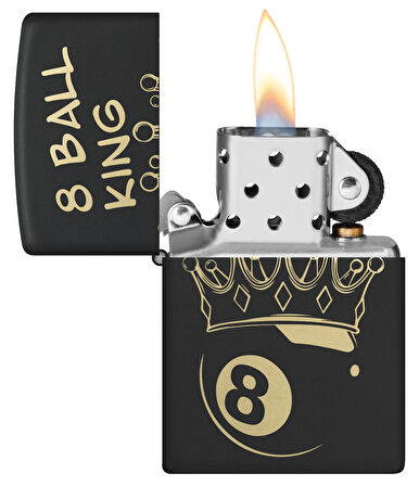 Zippo Çakmak 218 King 8 Ball Design 46291-119961