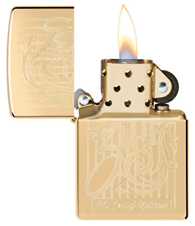 Zippo Çakmak 254B Zippo Windproof Lighter Design 46568-120466