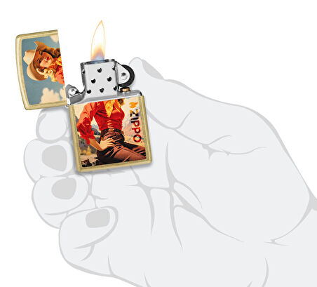 Zippo Çakmak 48267 Cowgirl Design 46248-121943