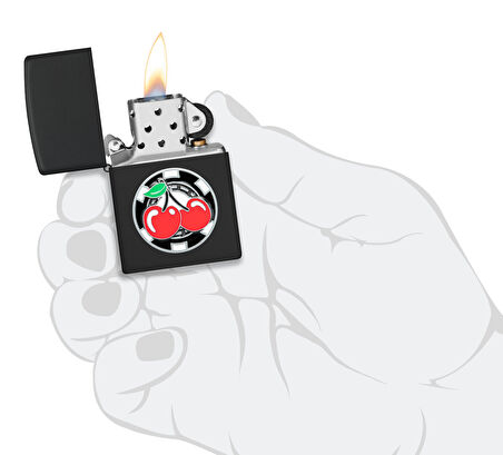 Zippo Çakmak 218 Cherries Poker Chip 48905-109084