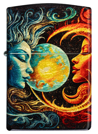 Zippo Çakmak 48458 Spiritual Sun And Moon Design 46563-119960
