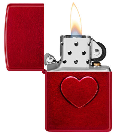 Zippo Çakmak 21063 Stamped Heart Design 46588-119889