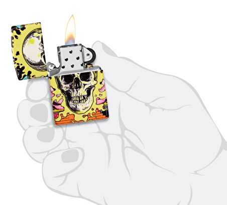 Zippo Çakmak 49193 Skull Design 48640-106749