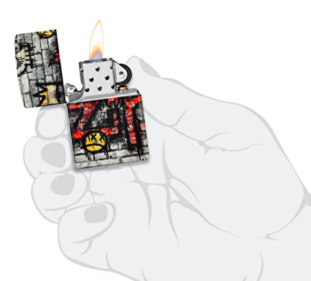 Zippo Çakmak 49352 Zippo Street Art Design 46282-120505