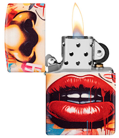 Zippo Çakmak 49352 Street Art Face Design 46257-119788