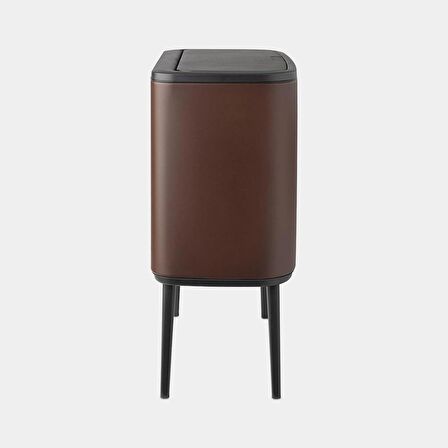 Brabantia Çöp Kutusu İki Bölmeli 11+23 litre Bo Touch Bin Mineral Cosby Brown 208621