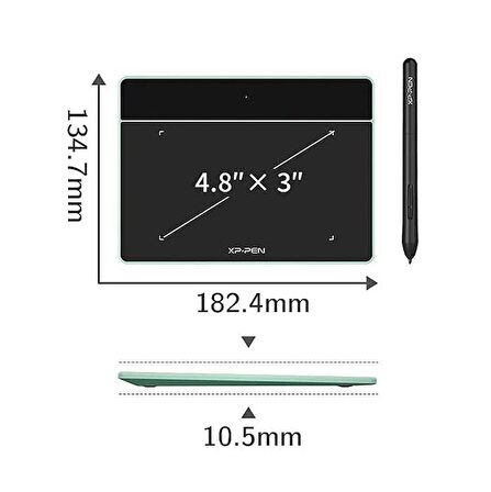 Xp-Pen Deco Fun XS 4.8 inç Grafik Tablet Yeşil