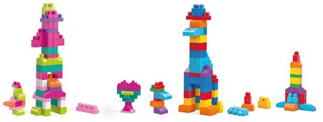 Mega Bloks 60'lı Blok Torbası - Pembe