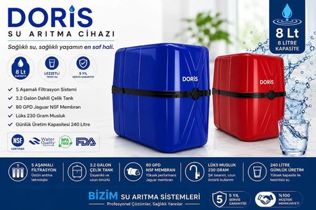 RO-prada Yeni Nesil Doris 8 Litre Su Arıtma Cihazı