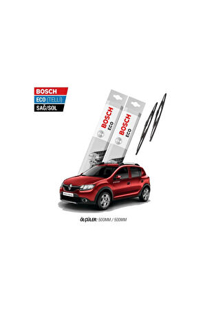 Dacia Sandero 2013 Model Silecek Takımı Bosch Eco (telli)