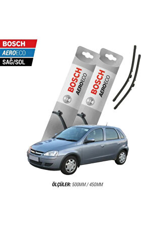 Opel Corsa C 2004 Model Bosch Aeroeco Muz Silecek Takımı