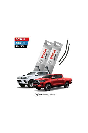 Toyota Hilux 2015-2024 Model Bosch Aeroeco Muz Silecek Takımı