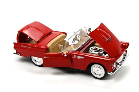Vardem Koleksiyon 1 / 24  1956 Ford Thunderbird Kırmızı Model Metal Araba