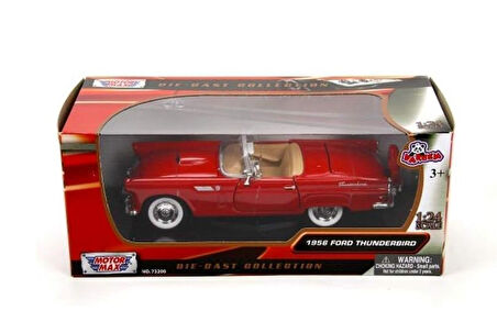 Vardem Koleksiyon 1 / 24  1956 Ford Thunderbird Kırmızı Model Metal Araba