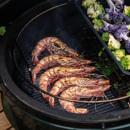Big Green Egg BG-122988 Döküm Demir Yarım Plança Large