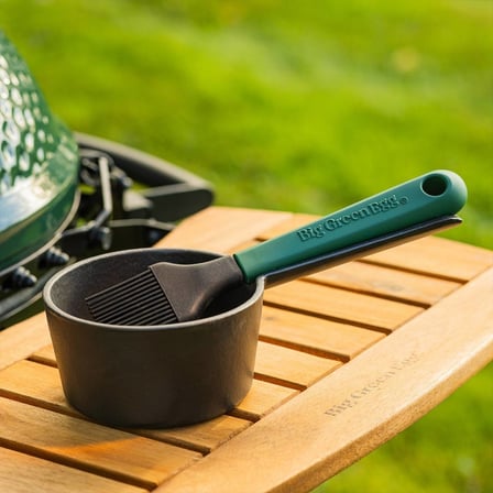 Big Green Egg Döküm Sos Tenceresi ve Marine Fırçası