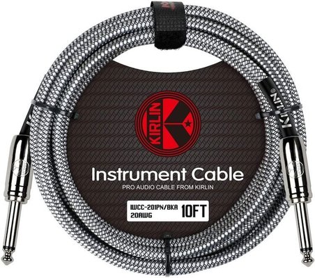 Kirlin IWCC-201PN-3M-RDA Enstrüman Gitar Kablosu 3 Metre Kırmızı Örgülü