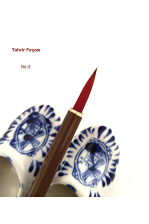 Tahrir Fırçası Kurt Kılı No:3-çini, seramik, tezhip, minyatür, kalın gövde, brush-1 Adet