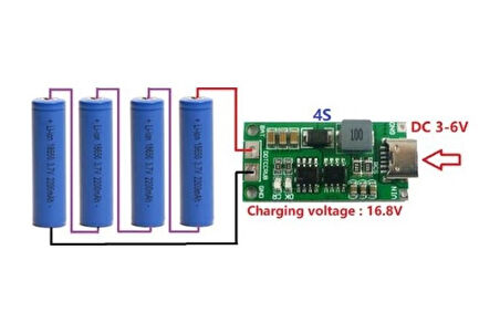 4s 16.8v 2a Li-ion & Lipo Pil Şarj Devresi