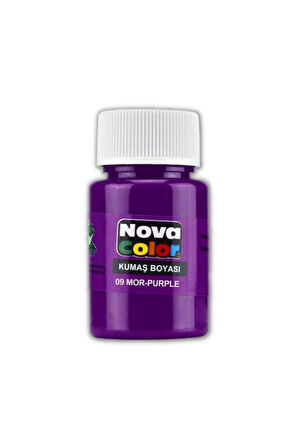 Mor Kumaş Boyası Tişört Çanta Tekstil Boyası 30 ml 1 Adet Kumaş Boyası Mor 1 Adet