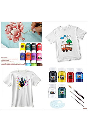 Kumaş boyası, canlı renkler, solmaz, tişört, çanta, tekstil boyası-Pembe Renk 30ml-1 Adet