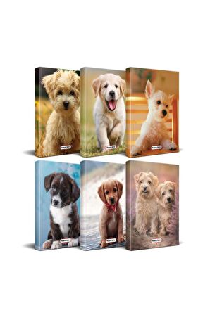 Köpek Temalı Süresiz Planlama Defter Seti - 6 Defter