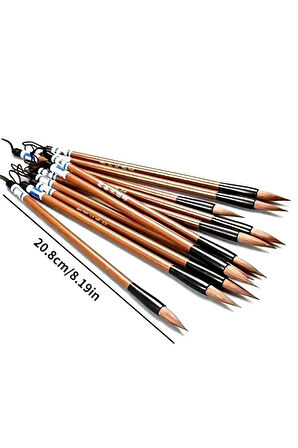 Tahrir Fırçası Kurt Kılı Büyük Boy, Sırlama, Çini, Vazo, Seramik, Sulu Boya, Resim-askılı 3 Adet