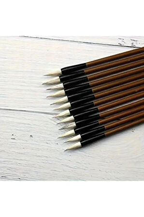 Tahrir Fırçası Koyun Kılı Büyük Boy, Sırlama, Çini, Vazo, Seramik, Sulu Boya, Resim-Askılı 3 Adet