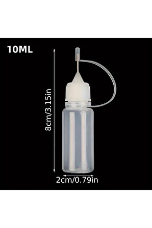 Damlalık, Aplikatör Hassas Damlalık, Çizik Onarmak, Yapıştırıcı Işleri, Hobi Işleri-10ml-5ad