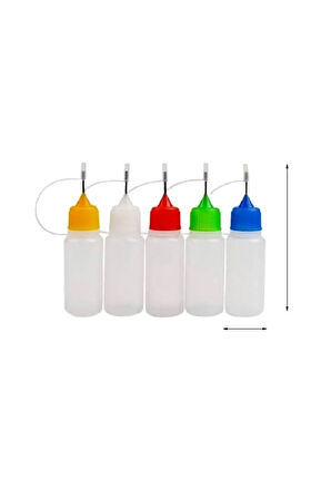 Damlalık, aplikatör hassas damlalık, çizikleri onarmak, yapıştırıcı, sanat ve hobi işleri-20mlx5