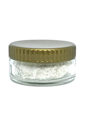 Likalı Geniş Cam Hokka Sarı (GOLD) Kapak 40ml