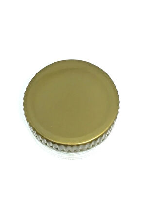 Likalı Geniş Cam Hokka Sarı (GOLD) Kapak 40ml