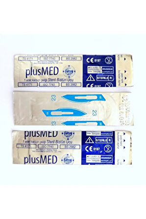 Bistüri Ucu 3 Adet Steril Karbon Çeliği (plusmed kaliteli)