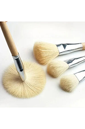 Seramik Sırlama Fırça Seti, Seramik Boyama, Yaldızlama, Çini, Vazo, yağlı boya, Koyun Tüyü-set 10Ad