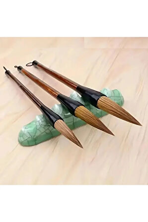 Tahrir Fırçası Seti Büyük Boy Çini, Vazo, Seramik, Sırlama, Suluboya, Çizim, Resim-üç Boy,3 Adet