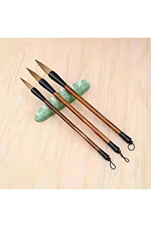 Tahrir Fırçası Seti Büyük Boy Çini, Vazo, Seramik, Sırlama, Suluboya, Çizim, Resim-üç Boy,3 Adet